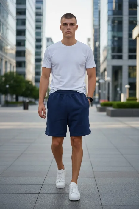 Bermuda Algodón Rústico Unisex Hombre Mujer Verano Short Calza Palazzo Pantalón