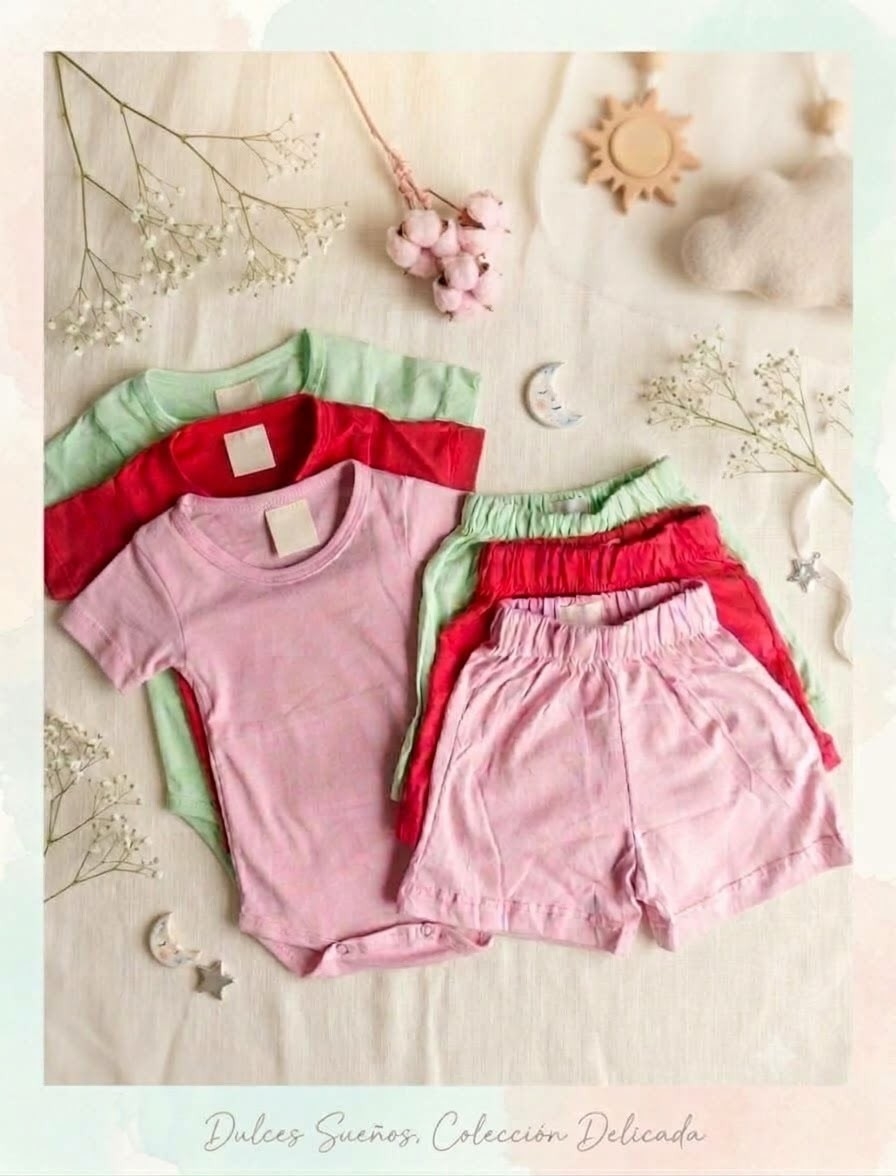 Conjuntos de Bebe Body y Short - Imagen 2