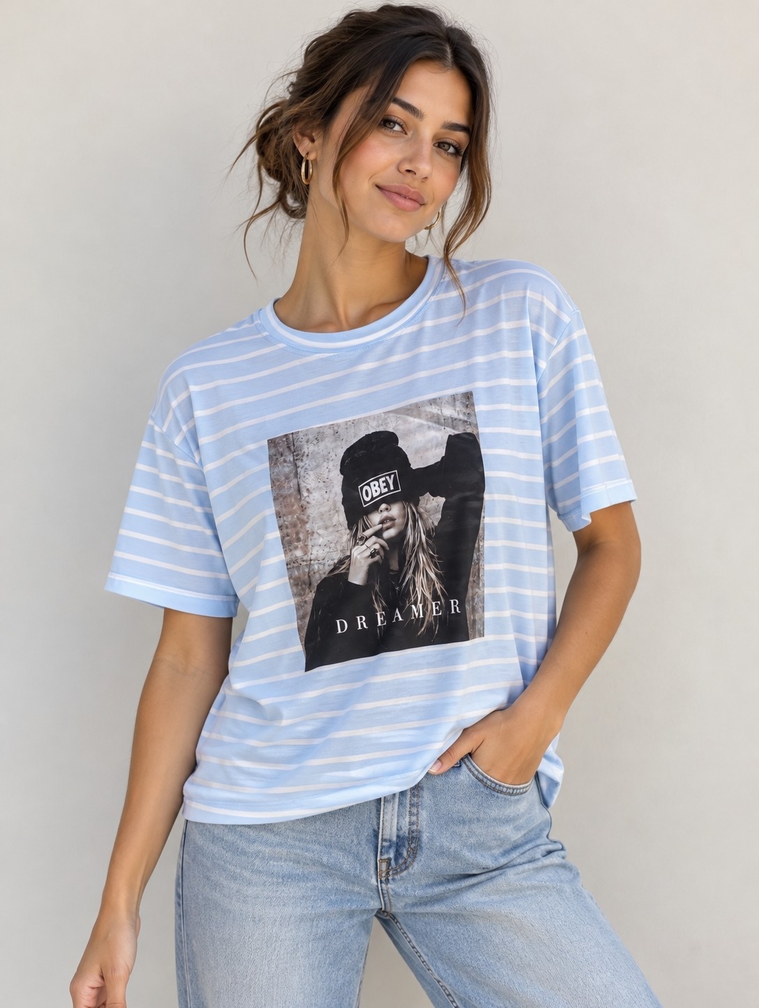 Remera a Rayas con Estampa - Imagen 2