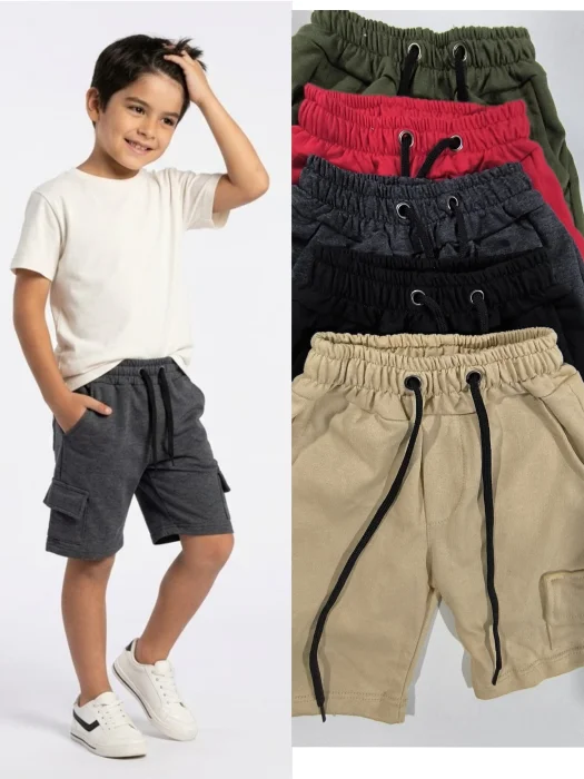 Shorts Cargo de Niño (algodón Peinado)