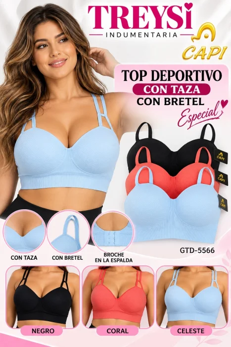 Corpiño Top  de Dama Capicua Especial