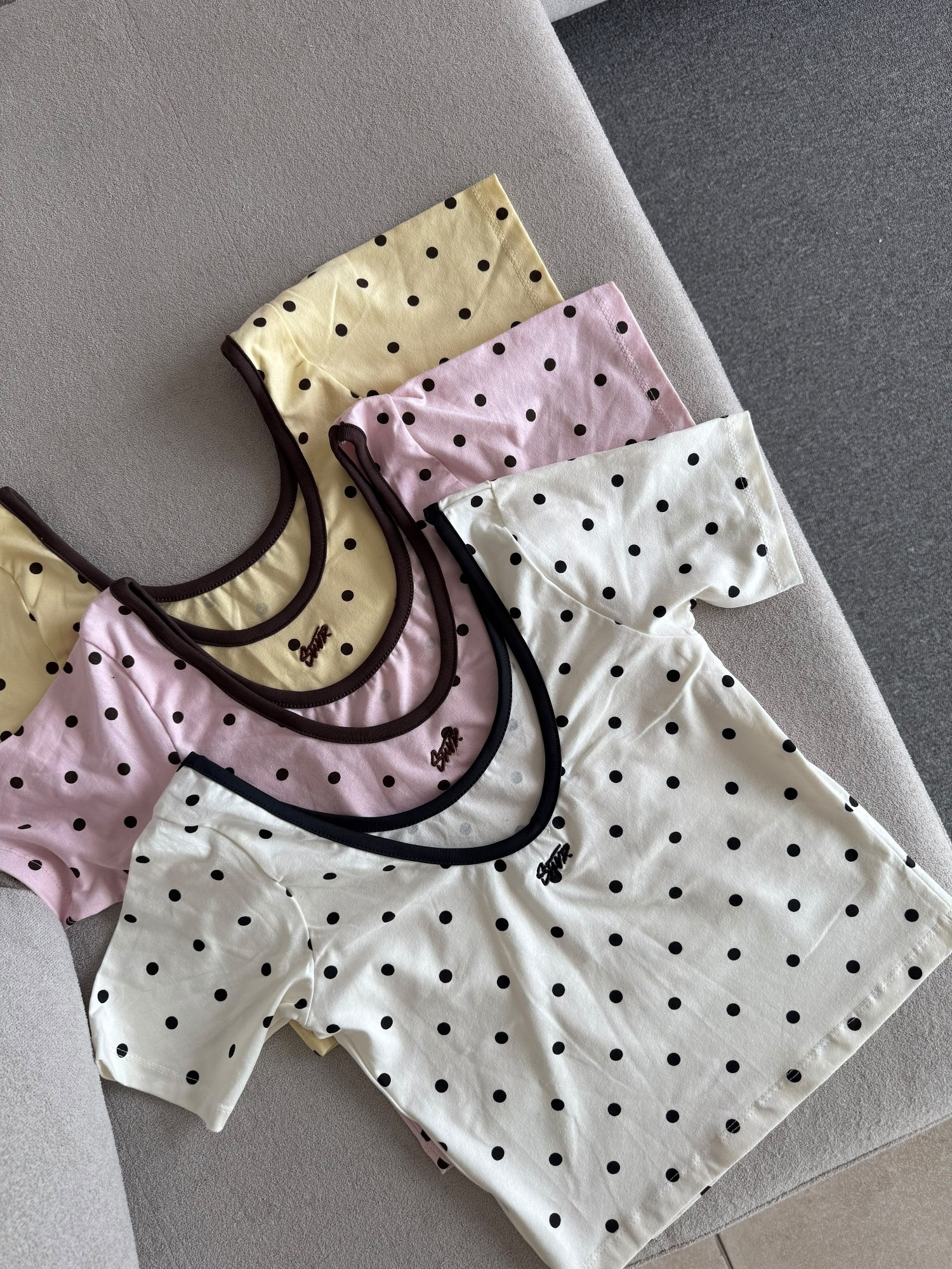 Remeras Crop Lunares - Imagen 5
