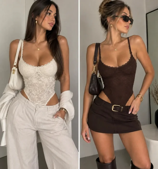 Body Encaje Puntilla