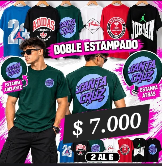 Remera Doble Estampa
