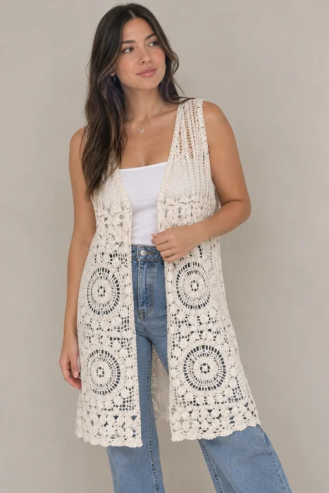 Chaleco Broderie