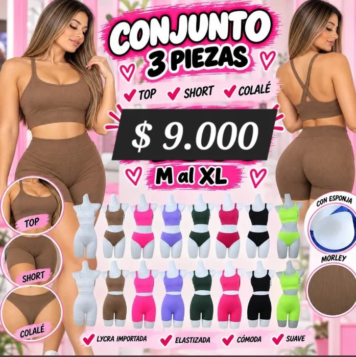 Conjunto 3 Piezas Importado