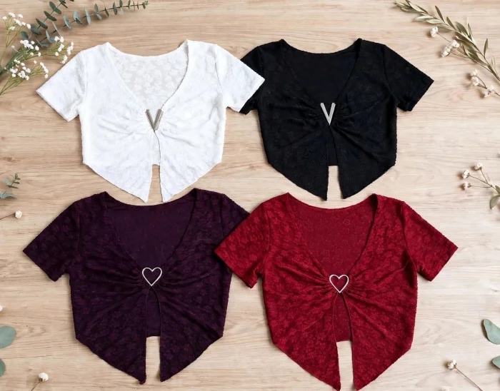 Tops C/argolla de Encaje