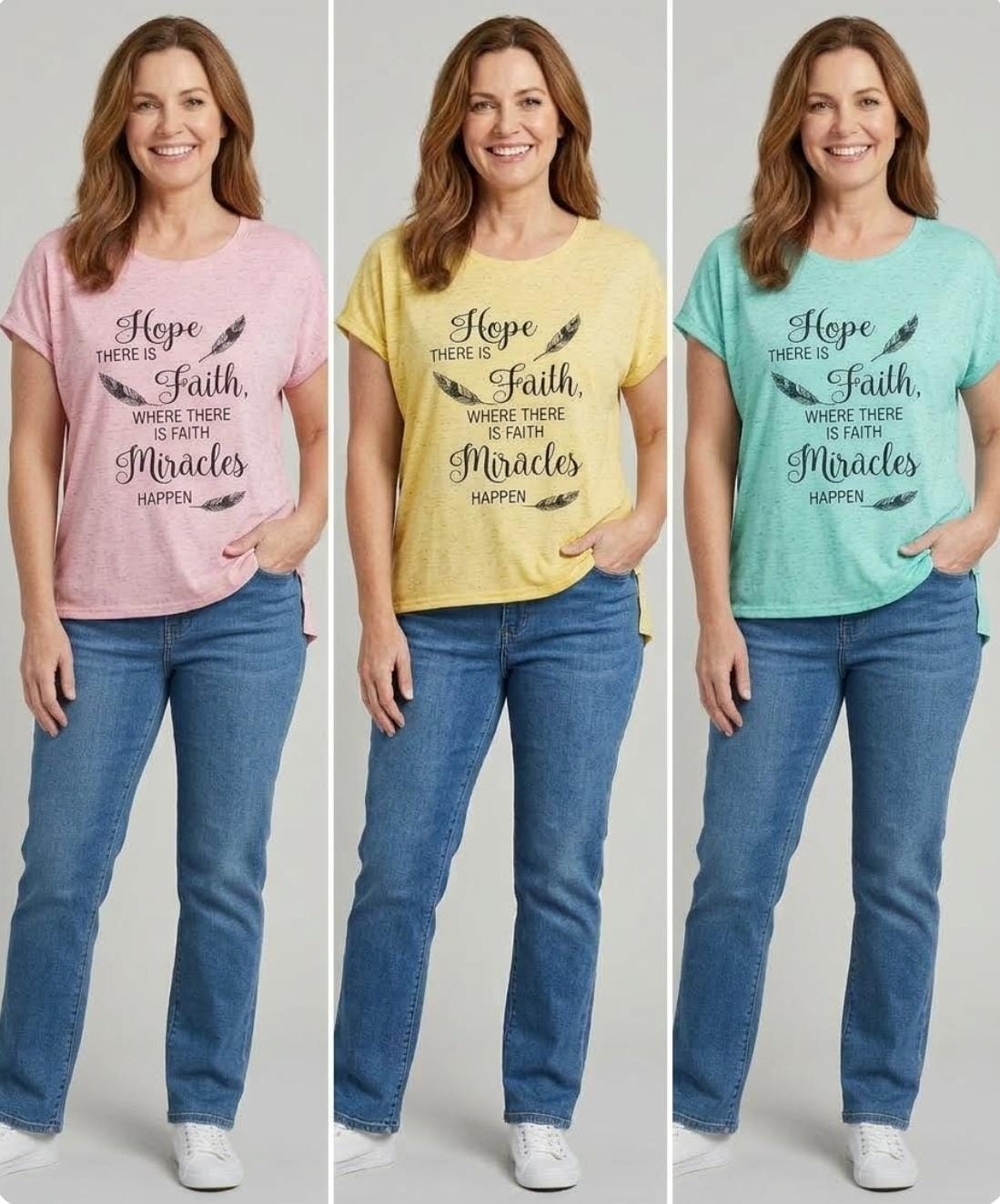 Remeras Bucle Modla con Algodón Jaspeado - Imagen 2