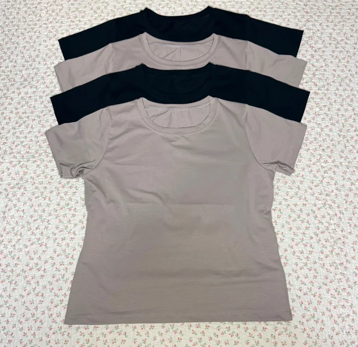 Baby Tees Lisos (algodón con Lycra)