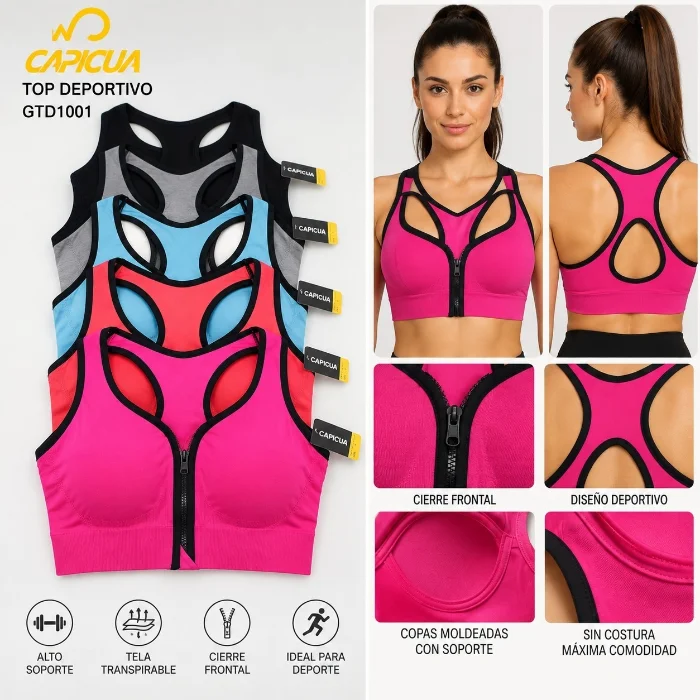 Top  Deportivo Vde Dama Capicua