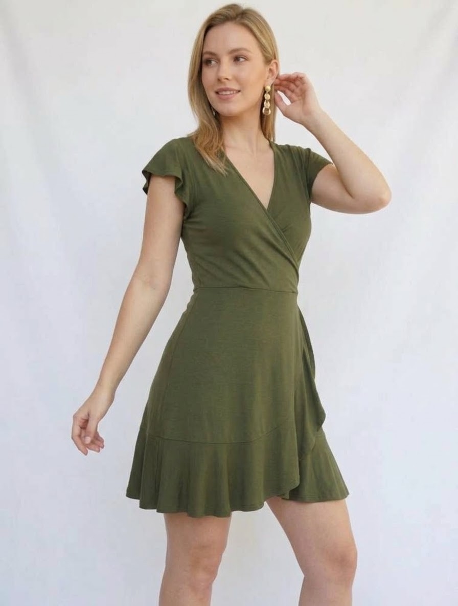 Vestido Cruzado Modal - Imagen 3