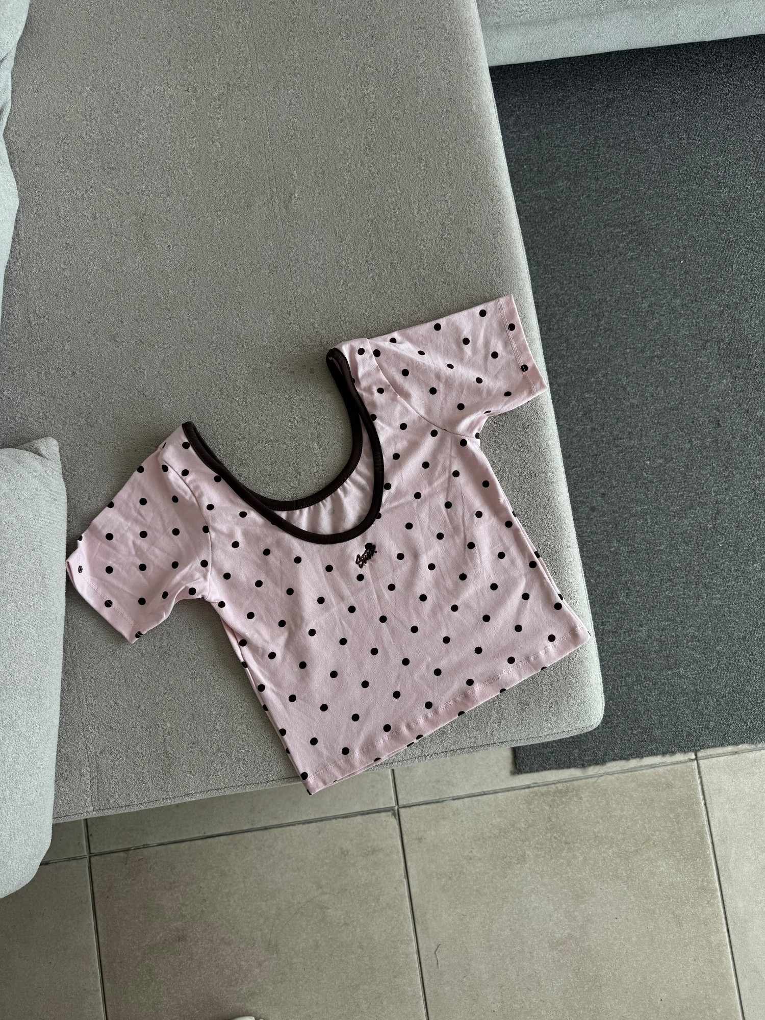 Remera  Crop Lunares - Imagen 4