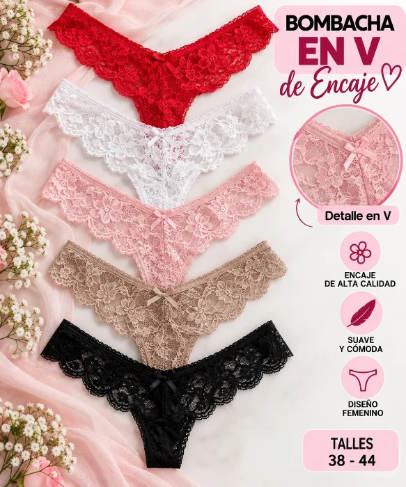 Colales en V Encaje