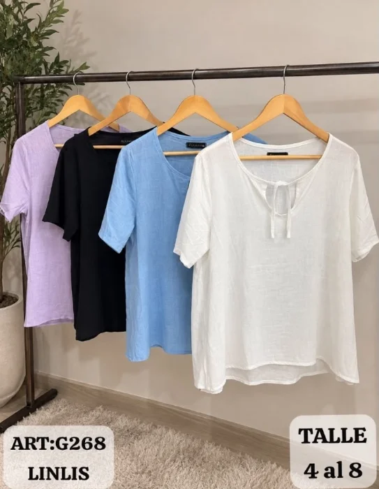 Blusa Lisa Lino Talle Especial