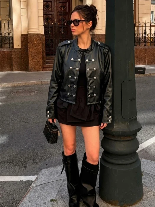 Campera Napoleon Ecocuero