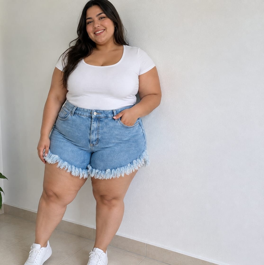 Shorts Especial Playero Tiro Alto con Bolsillos Adelante - Imagen 3