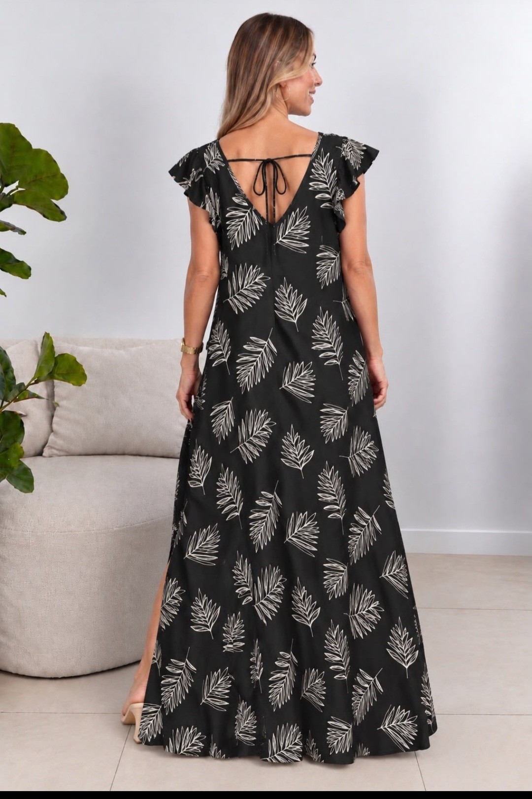 Maxi Vestido de Lino  Abarca 6 Y7 por Pedido - Imagen 2