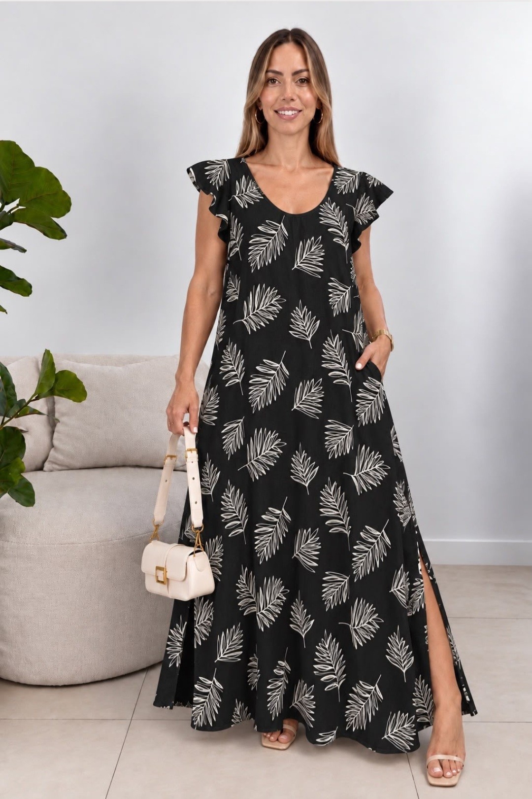 Maxi Vestido de Lino  Abarca 6 Y7 por Pedido - Imagen 6