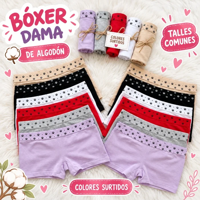 Boxser de Dama Algodón