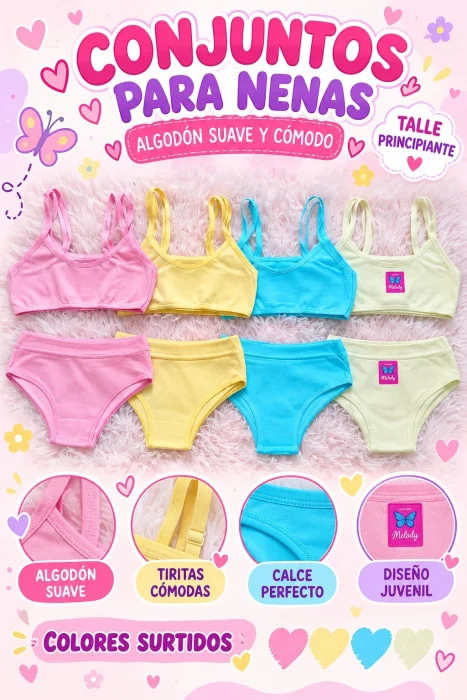 Conjunto de Nena Principiantes Algodón