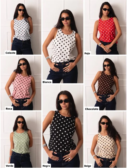 Musculosa Lunares E/redondo Morley