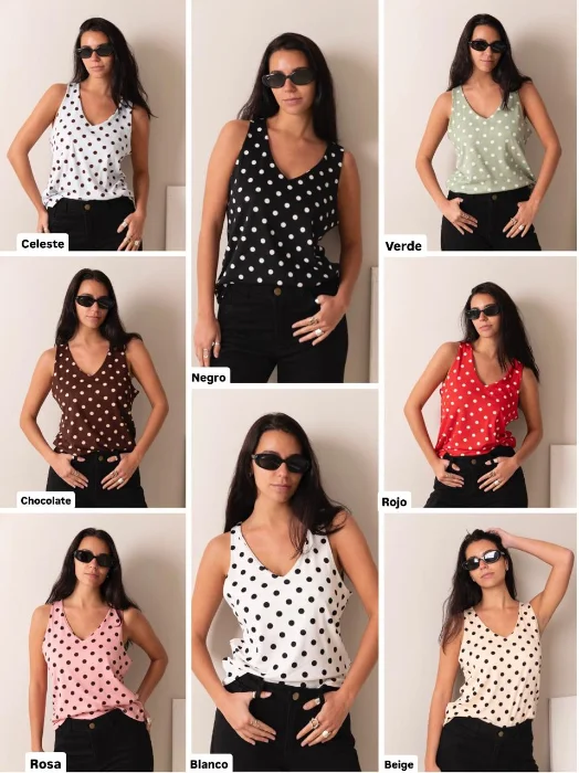 Musculosa Lunares E/v  Morley