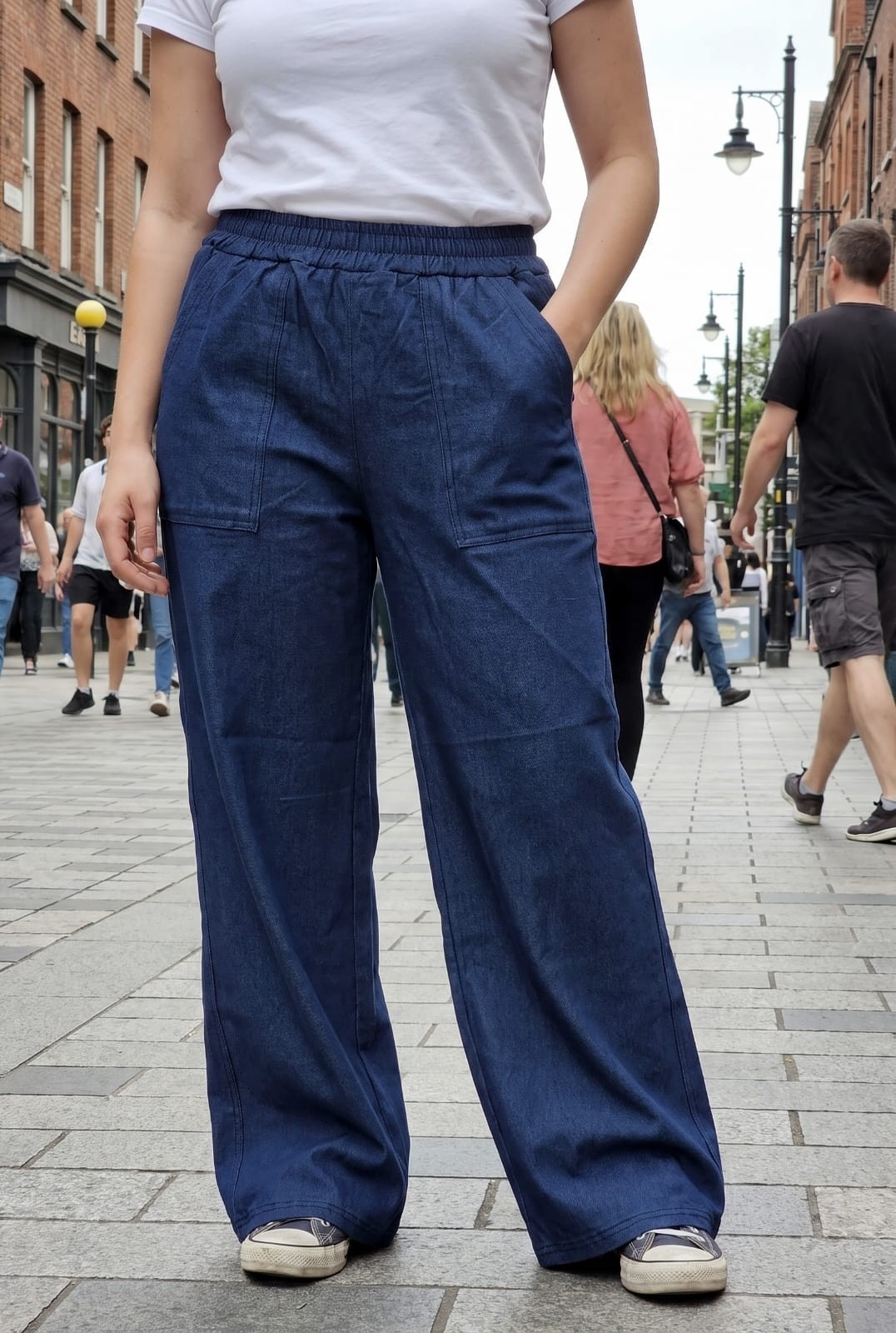 Palazzos Rectos Jeans Liviano - Imagen 2