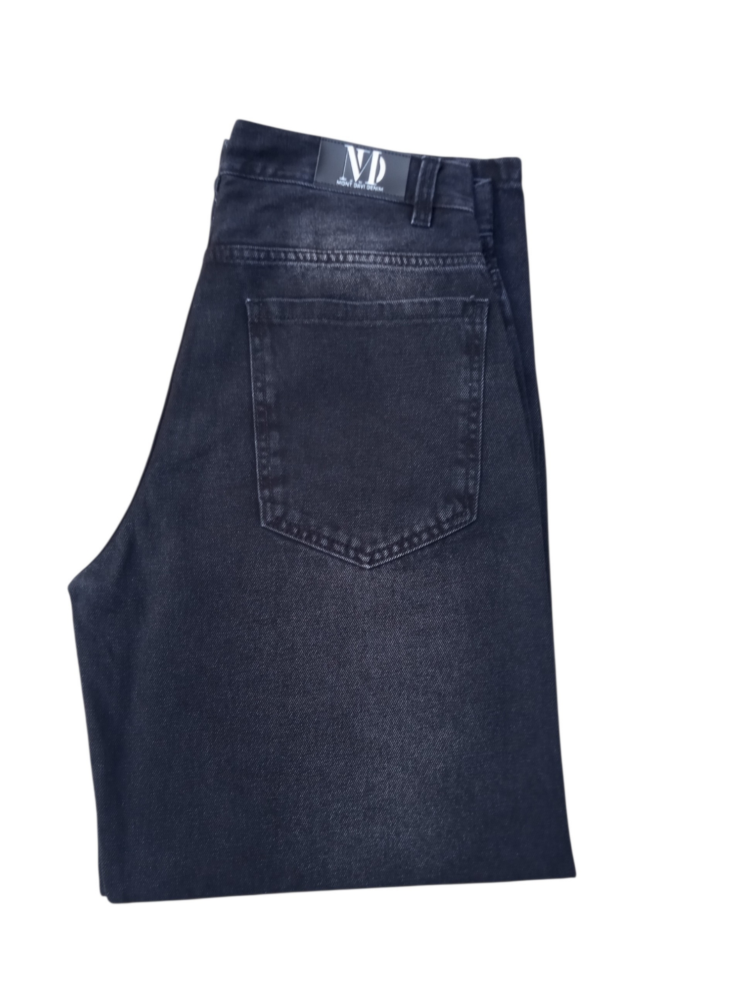 Jeans Baggy Negro Foc. con Bigotes - Imagen 3