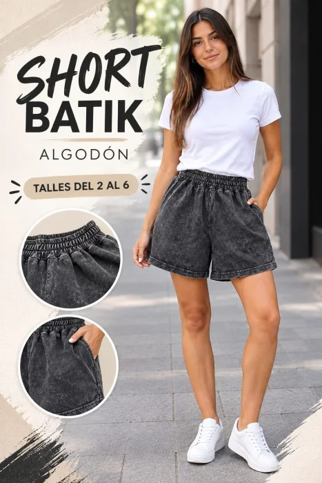 Short  Batik Algodón  Rustico