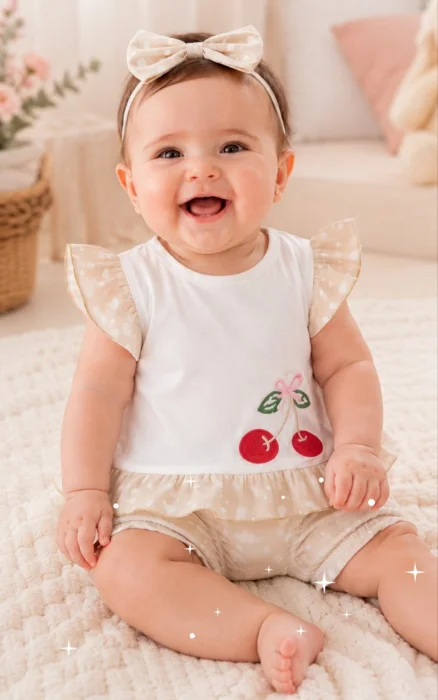 Conjunto Vestido Algodón Bombachudo
