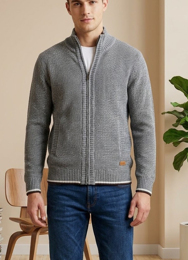 Campera de Lana con Piel - Imagen 3