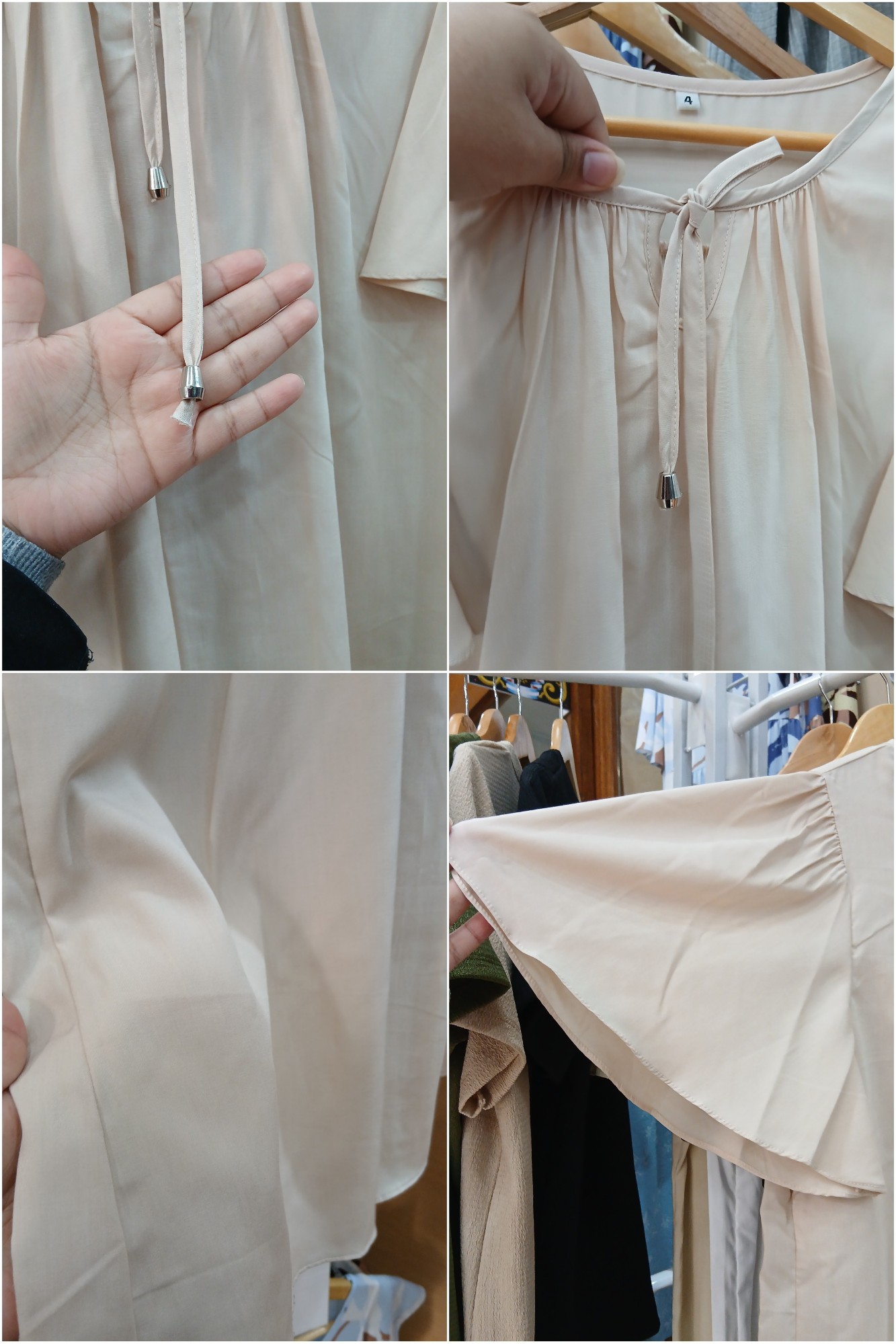 Blusa Especial en Fibrana Poplin Lisos Talles 4 al 10 - Imagen 3