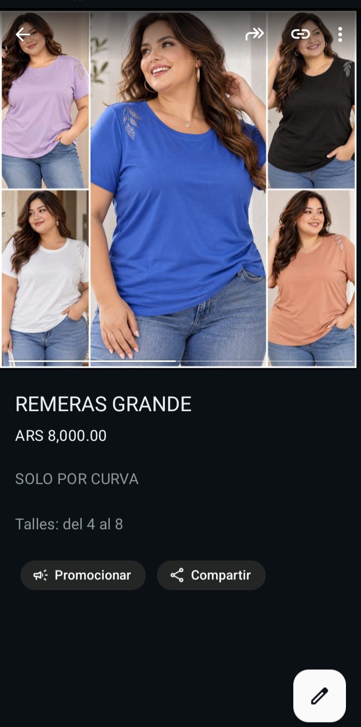 Remera Dama Estampada Dtf Camiseta Grande Especial Mujer Curva Mayoristas Hotsale - Imagen 3