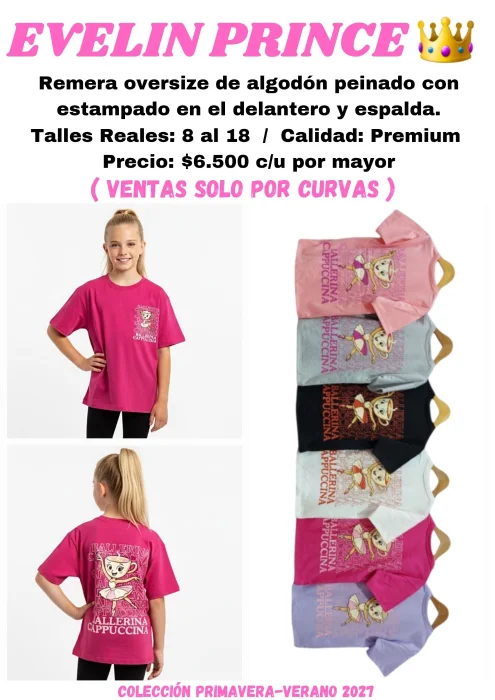 Remera Oversize Capuchina