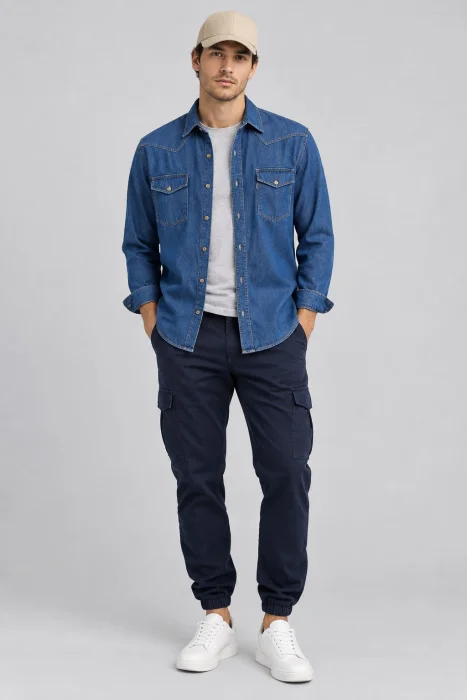 Camisa Jeans Rigido