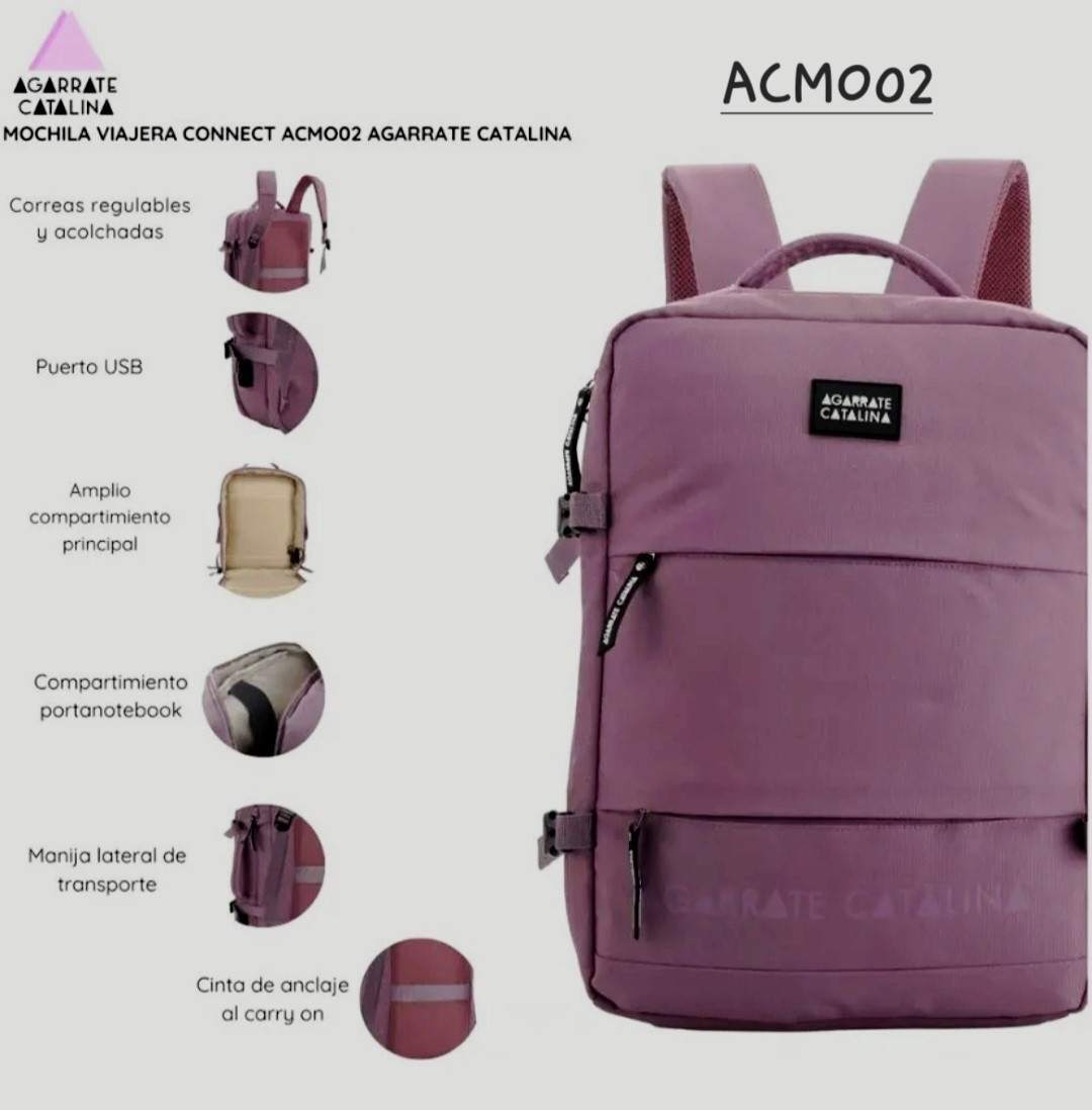 Mochila Tipo Carry On Agárrate Catalina - Imagen 2