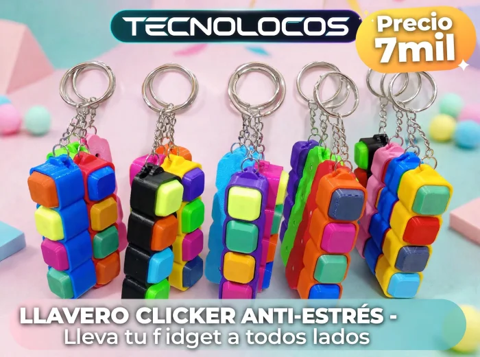 Clikers Llavero Antiestress