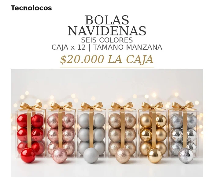 Bolas Navideñas Adorno
