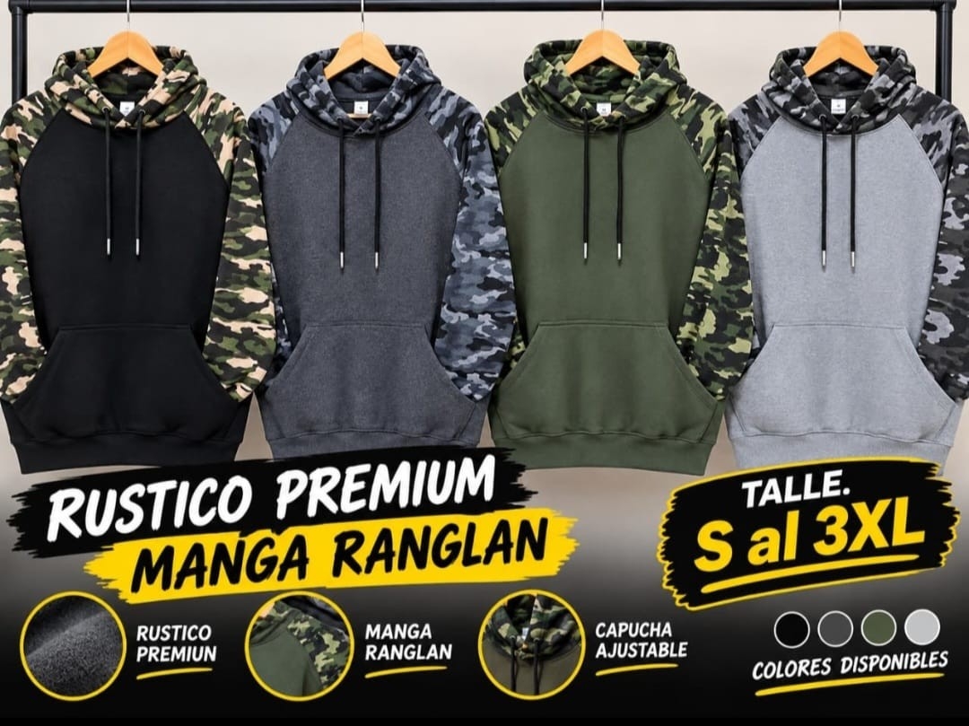 Canguro Camuflado, Manga Ranglan - Imagen 3
