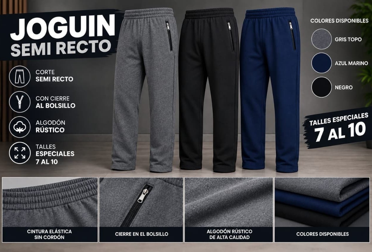 Jogging Rústico, Talle Especial - Imagen 1