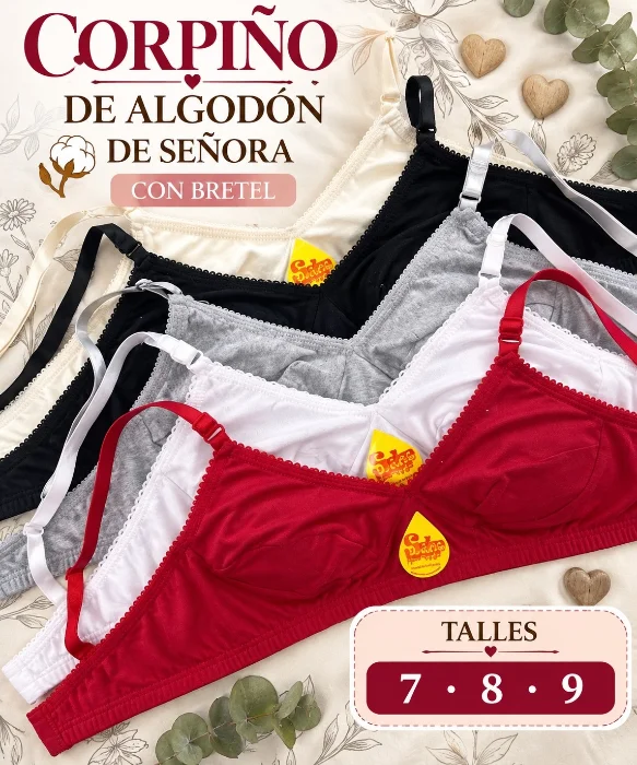 Corpiño de Sra  Algodón Especial