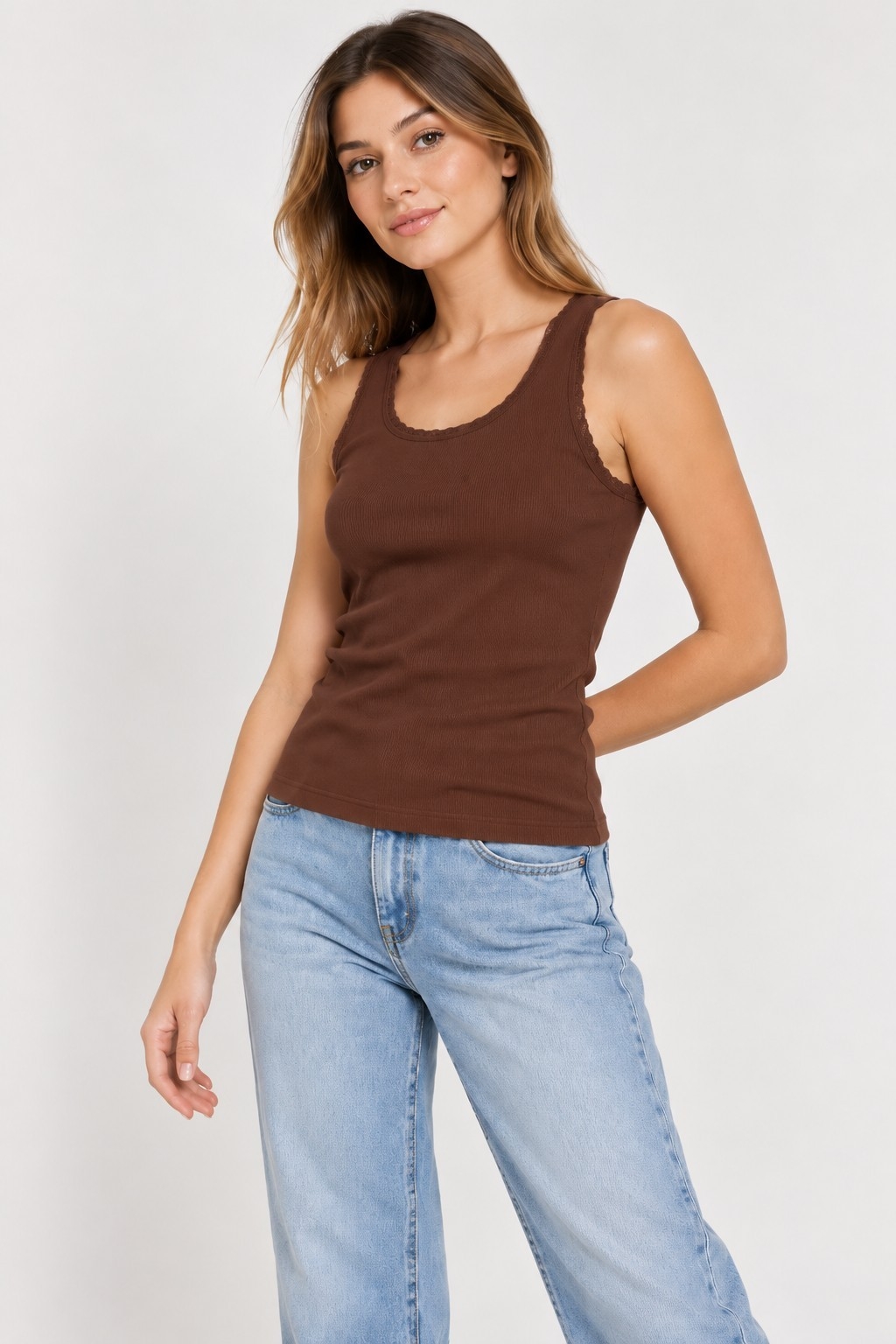 Musculosa Roma de Morley ,con Puntilla en Morley - Imagen 2
