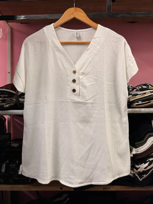 Camisola de Lino Liso