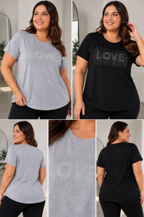 Remera con Stras (modal Viscosa)