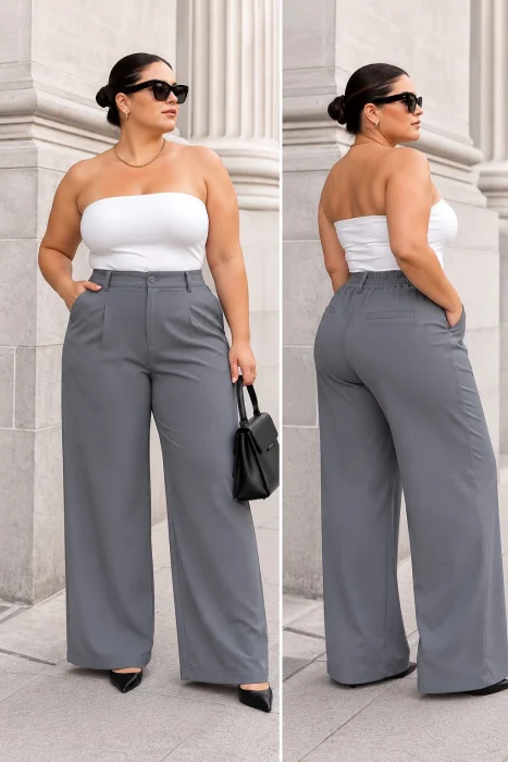 Pantalón Sastrero Curvy (con Elástico Atrás)