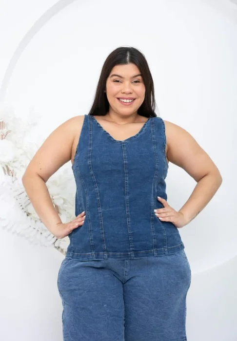 Musculosa Jeans