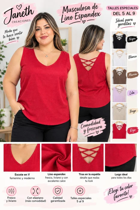 Musculosas de Lino