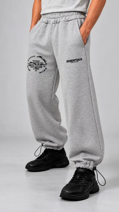 Pantalon Super Baggys Essentials Gris