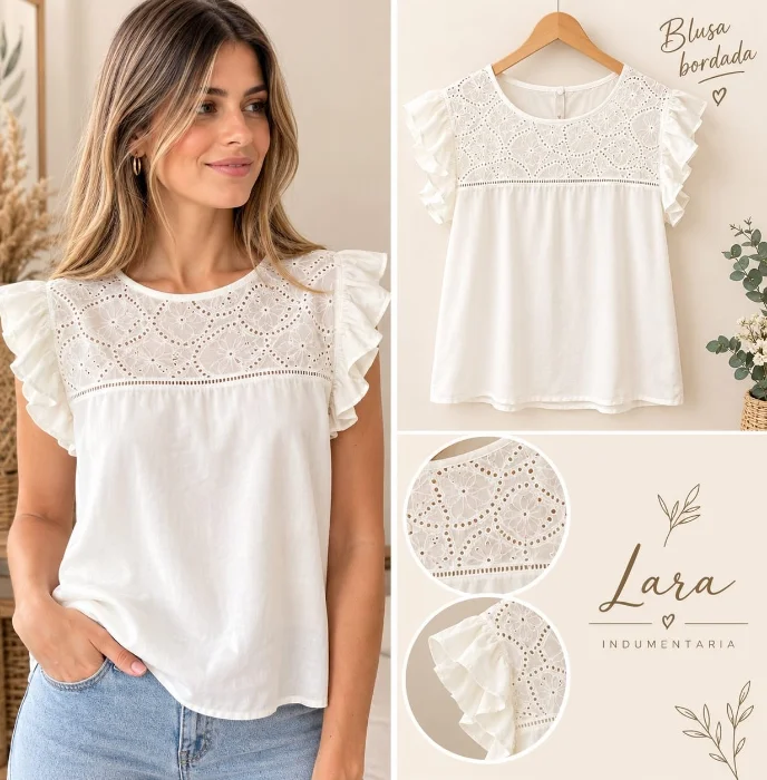 Remera Broderie