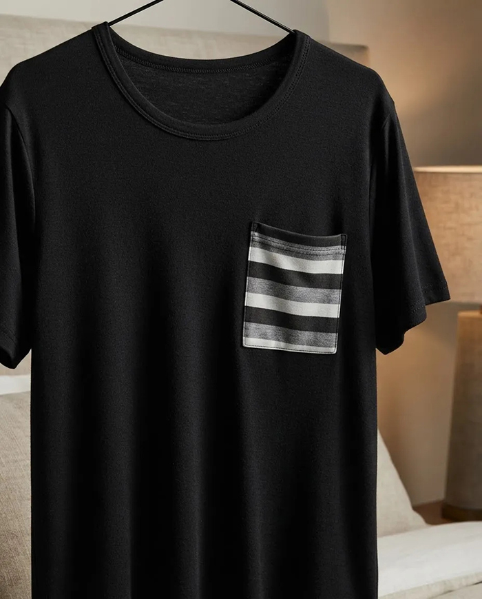 -pijama de Hombre Manga Corta Puro Algodon Linea Jeble - pijama%20hombre%20negro-negro%203.jpg